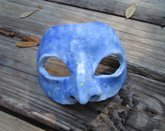 Starry night, cloudy skies, custom made, color choices, Mardi Gras, New Orleans, Masked Ball, costume mask