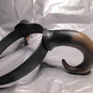 costume horns, Krampus horns, Curved Handmade horns, large horns, hand sculpted, resin, wild thing, color choices, satyr horns, fairy horns