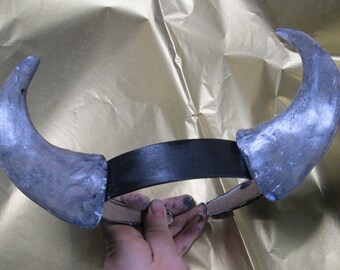 costume horns, talon, pan, satyr horns, handmade horns, hand sculpted, resin, wild thing, color choices,