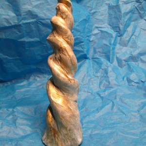 realistic unicorn 5.25&quot; horn, costume Unicorn horn, bone look, realistic Unicorn horn, handmade, custom made, spiral horn,