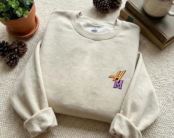 Embroidered Sweatshirt, Y2K Music Fan Hoodie, 2000s Pop Singer Shirt