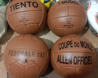 Historical ball set 4 pcs FIFA World Cup 1930-1938 in leather ball size 5