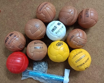 ヴィンテージレザーT字型1930年代サッカーボール - Etsy 日本