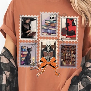 Halloween Salem Witches Stamp Art Png Digital Download, Salem Witch Book Club, Halloween Witchy Graphic T-shirt Design, Book Lover Halloween