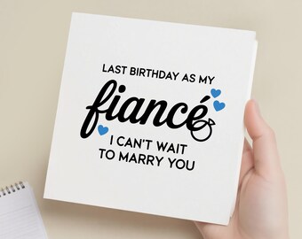 Fiance Birthday Card, Happy Birthday Fiance, Birthday Card For Fiance, Fiance Birthday Card For Him, Fiance Birthday Gift For Him, Boyfriend
