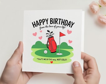 GOLF: Biglietto di auguri di buon compleanno per bambini da colorare e stampare - Italia