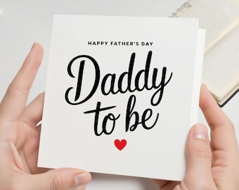 Fathers Day Card from Bump, Fathers Day Card for Daddy to Be, Daddy to Be Card, New Dad Card, Fathers Day Card for Him