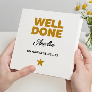 Congratulations Card, Personalised Exam Results Card, Well Done Card, GCSE Results Card, Good Luck Card, Card for Him or Her