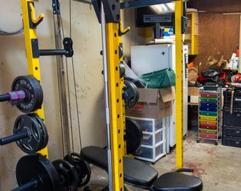 Colgador de barra para HulkFit y racks/jaulas de potencia de 2,35"