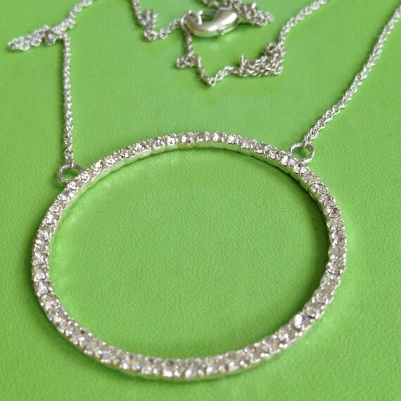 Bridal Crystal Ring Necklace Etsy