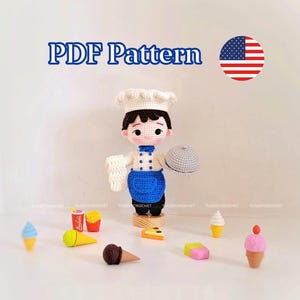 Chef Amigurumi Häkelanleitung (PDF in englisch)