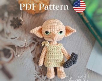 House Elf Amigurumi Pattern, Wizard Crochet Pattern, PDF In English