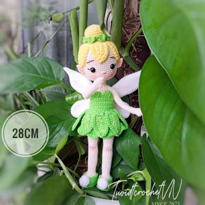 English PDF Crochet Pattern Fairy Doll, Amigurumi Fairies Wings, Amigurumi Fairy Doll