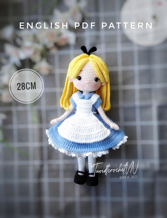 Amigurumi Wonderland Girl Doll Crochet Pattern: Storybook Character PDF