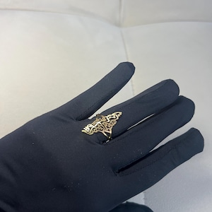 Palästina Ring – Kostenloser Palästina Schmuck – Arabisch Kalligraphie Ring – Gaza Unterstützung Geschenk – Nahöstlicher Statement Ring – فلسطين Schmuck