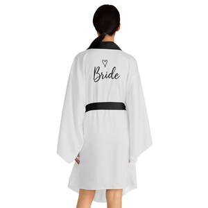 Braut Langarm Kimono Robe, Perfekt für Hochzeiten, Junggesellinnenabschiede, Flitterwochen, Braut oder Geschenk