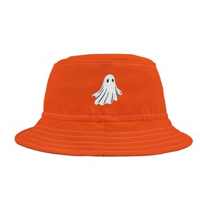 Cute Ghost Bucket Hat for Halloween, Festival Accessories, Summer Style, Gifting for Friends, Unisex Headwear