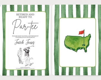 Golf Retirement Party Invitation: Funny