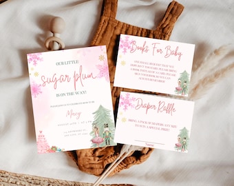 Nutcracker Baby Shower Invitation: Sugar Plum Fairy Theme (Digital Download)