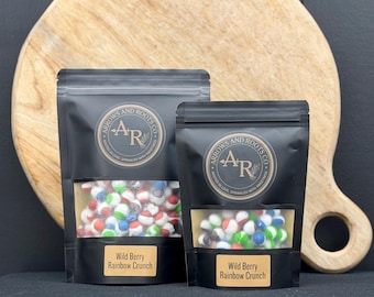 Freeze Dried Wild Berry Rainbow Crunch – Fruity Berry Candy Bites | Crunchy Freeze Dried Candy, Tangy Space Snack, Unique Gift Treat