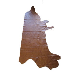 Full-Grain Italian Brown Cowhide Leather: 20-25 sq ft - Bag Making, Upholstery