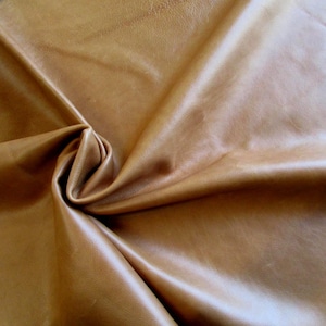Italian Full Grain Brown Cowhide Leather Hide - Perfect for DIY Bags & Upholstery, 25 sq ft #1189