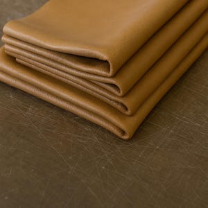 Brown Full-Grain Leather Sheets 12×18 Inch – Cowhide Craft Leather for Wallets, Journal Covers, DIY