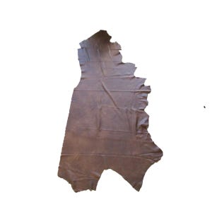 Premium Italian Cowhide Leather Hide - Rich Brown Tone, Durable & Smooth, 25 sq ft for Bags and Crafting #1135