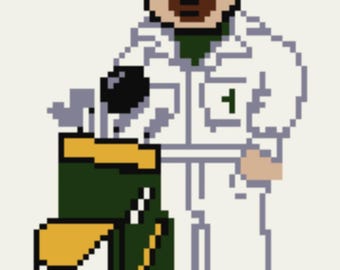 Disegno di un orso ricamato a punto croce da maestri