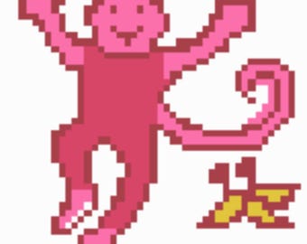 Pink Roller Rabbit Needlepoint Design