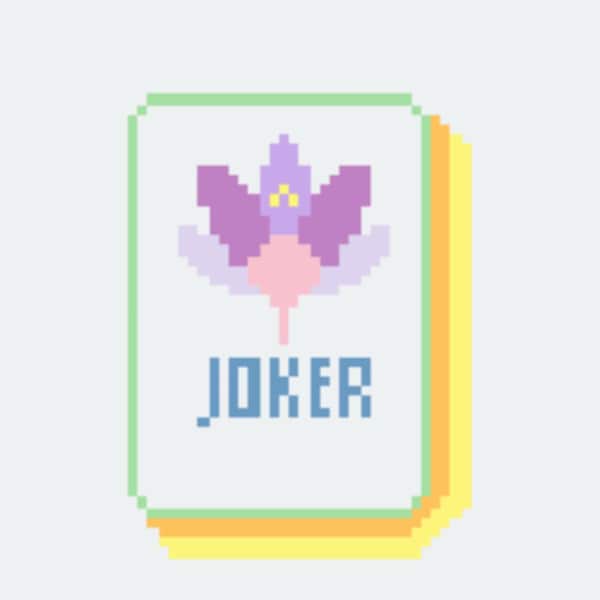 Joker Mahjong Needlepoint Design