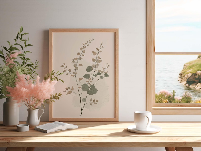 Botanical Print Decor For Minimalist Guest Room preview