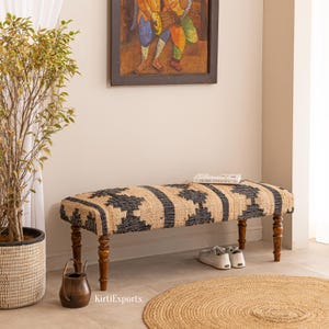 Printed fabric bench