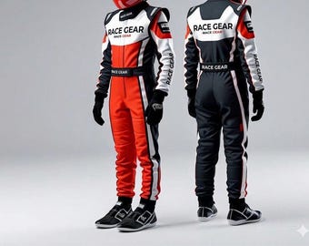 Custom Kart Racing Suit Personalized with Name, Number & Flag | Go Kart Suit Custom | Motorsport Racing Suit | Karting Gear for Drivers