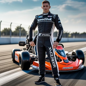 Hand Made F1 Go Kart Racing Suit CIK/FIA Level 2 standard Customize Race Suit In All Sizes with the option to add own logos + Free Shipping
