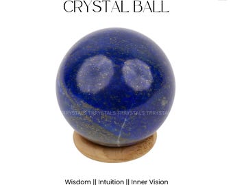 Lapis Lazuli Crystal Ball | Gemstone Sphere | Crystal Decor | Desk Decor | Spiritual Gift