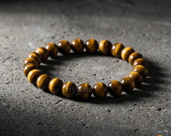 タイガーアイブレスレット｜勇気、集中力、そして守護のクリスタルブレスレット｜自信を高める天然石ジュエリー