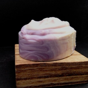 Handmade Lavender Goat Milk Shaving Soap Bar: Creamy Lather