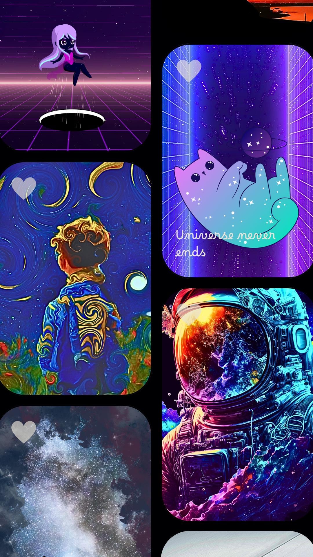 Pixel Space & Retro Sci-fi Phone Wallpapers Pack | Vaporwave, Galaxy ...