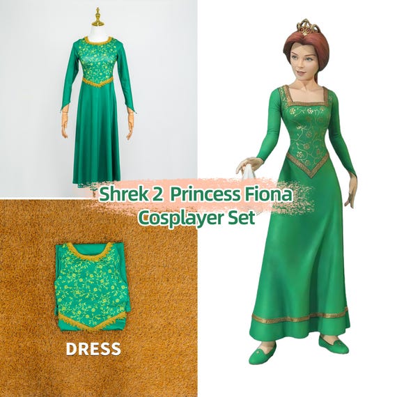 Green Medieval Princess Dress Cosplay Costume Long Sleeve Renaissance Gown Gold Floral Print Fairytale Holiday Outfit Royal Festival Dress