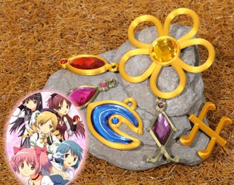 Magical Girl Style Crystal Hair Ornament Set Fantasy Gem Jewelry Cosplay Accessories Anime Inspired Gift Pastel RPG Event Display Props
