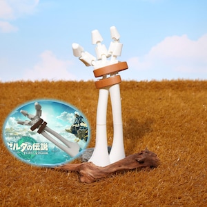 Zelda Bokoblin Skeleton Hand Replica Poseable Game Accurate Arm Prop Cosplay Display BOTW Skeleton Hand Gift TotK Holiday Player Collectible