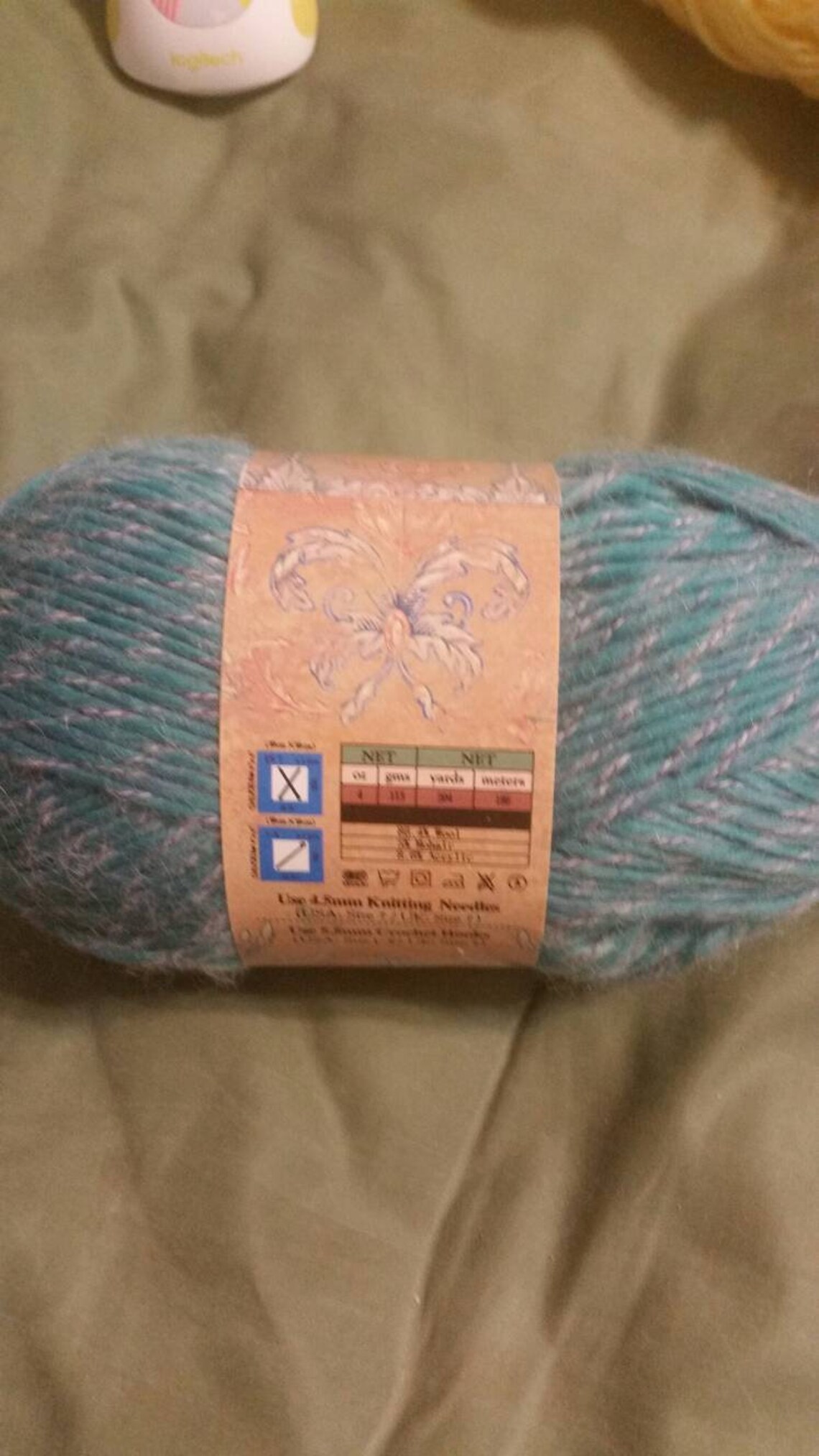 Yarn Bee Rainbow Wool 1 Skein Teals Hobby Lobby Warm Thick Etsy