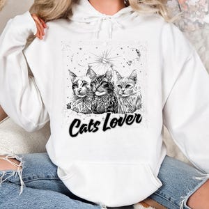 Mystical Cat Tarot Card T-Shirt Design – Magical Astrology & Celestial Digital Download