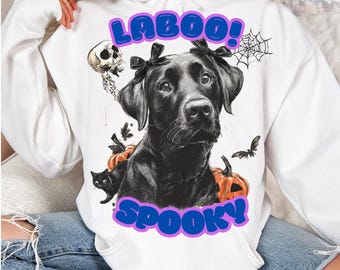 Spooky Labrador PNG Bundle - Halloween Dog Sublimation - Ghostly Lab Digital Download