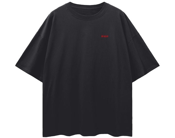 HALO – Oversized Minimalist T-Shirt | Scandinavian Streetwear | Drop Shoulder Unisex Tee | Nordic Gift for Him or Her | Ethical Fashion
