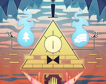 Beast With One Eye -- Bill Cipher Art Print