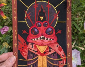 ORIGINAL | Cult of the Lamb Heket Painting