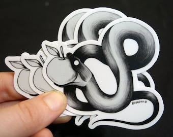 Poisoned Snake & Apple Vinyl Sticker