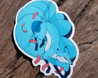 Prayer Slip Kitsune Vinyl Sticker